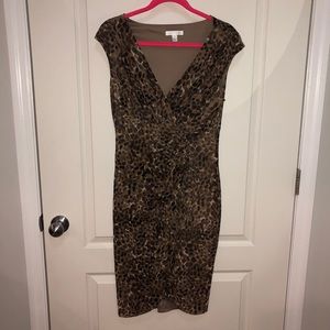 Abstract leopard print dress